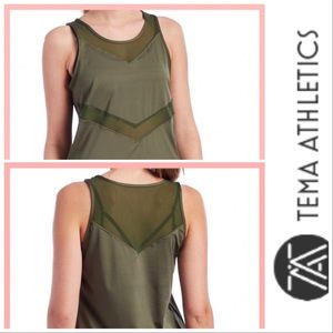 TEMA MOSS GREEN MESH TANK SZ 3X